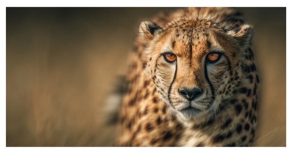 Quadro su tela – Sguardo della belva nella savana