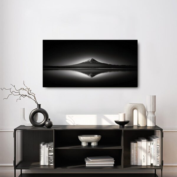 Quadro su tela – Maestosità del paesaggio in bianco e nero