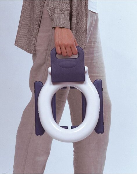 VCM Toilet Trainer WC Sedile WC Coperchio WC Bambini Sedile WC Baby 2in1 Coperchio Mobile WC Sedile WC Bianco