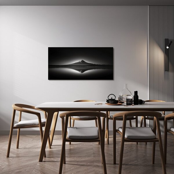 Quadro su tela – Maestosità del paesaggio in bianco e nero