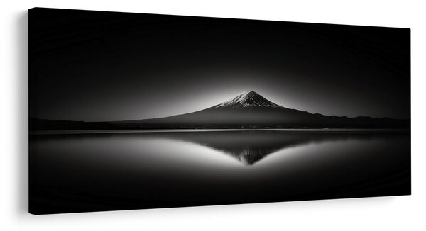 Quadro su tela – Maestosità del paesaggio in bianco e nero