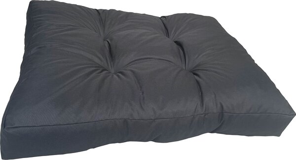Pillows24 - Cuccia idrorepellente per cani, altezza 10 cm - M (76 x 50 cm) in antracite - Cuscino lavabile per cani, per interni ed esterni - Dog Bed