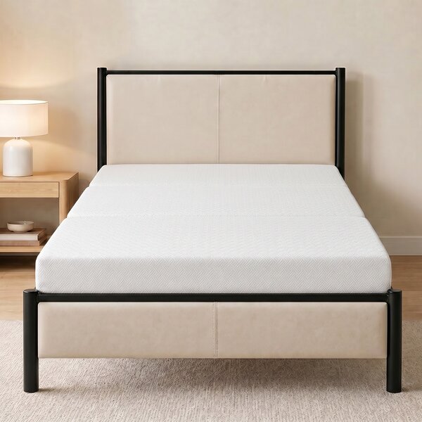 HOMCOM Materasso pieghevole in 3 parti in memory foam gel 140x190x15 cm, bianco | Aosom Italy