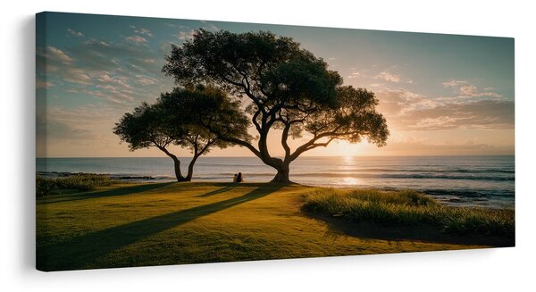 Quadro su tela – Serata tranquilla vicino all'albero