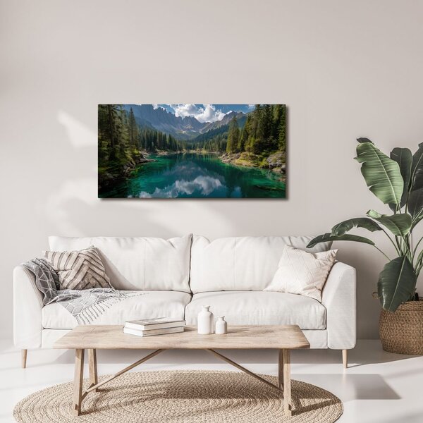 Quadro su tela – Riflesso delle montagne nel lago