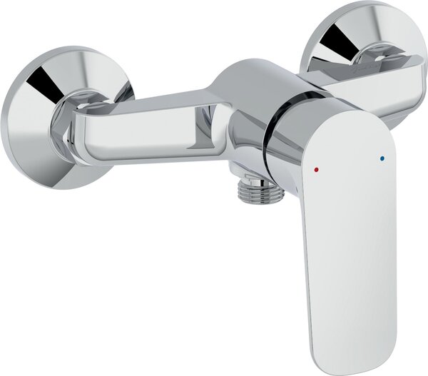 E29843-CP, miscelatore monocomando da parete per doccia, a risparmio idrico, facile da installare, colore: cromo Oscar