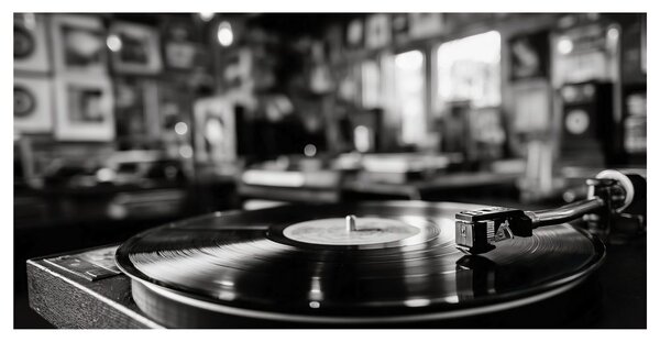 Quadro su tela – Atmosfera musicale nostalgica