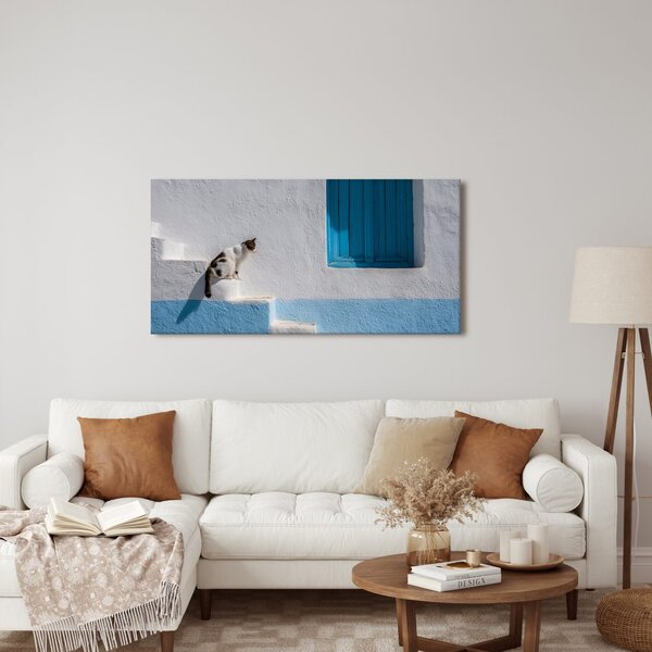 Quadro su tela – Gatto tranquillo alla finestra