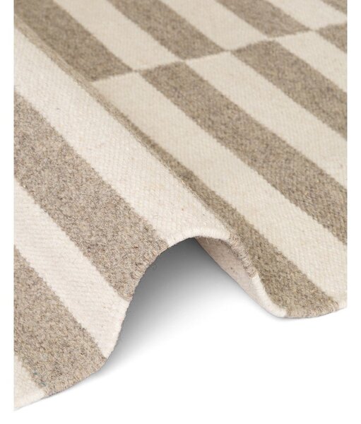 Tappeto bianco/grigio in lana reversibile/tessuto a mano 200x300 cm Vika – Hanse Home