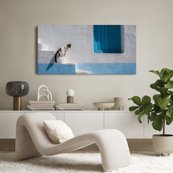 Quadro su tela – Gatto tranquillo alla finestra