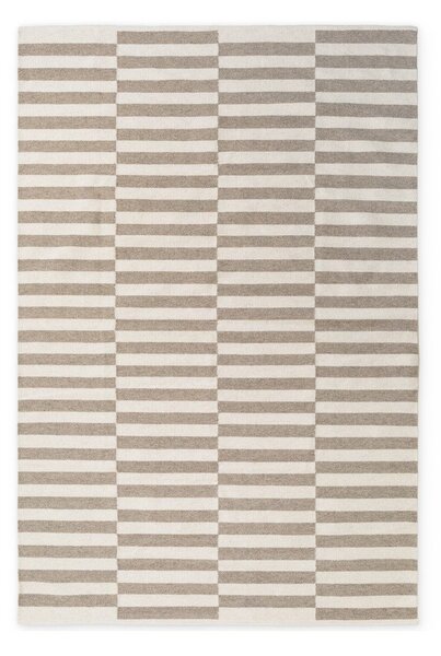 Tappeto bianco/grigio in lana reversibile/tessuto a mano 200x300 cm Vika – Hanse Home