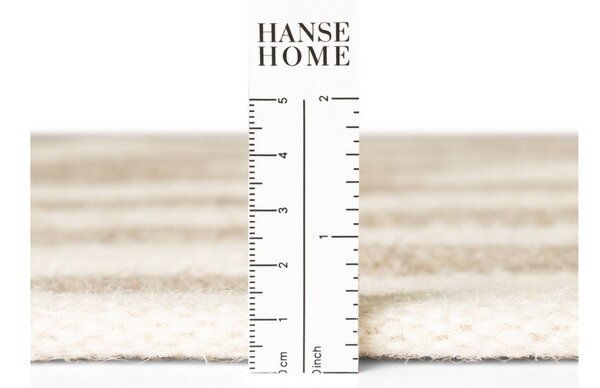 Tappeto bianco/grigio in lana reversibile/tessuto a mano 200x300 cm Vika – Hanse Home