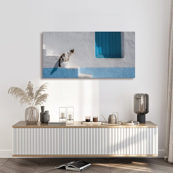 Quadro su tela – Gatto tranquillo alla finestra