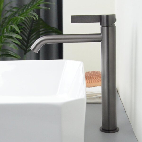 Rubinetto per lavabo, alto, con bocchetta di scarico alta 185 mm