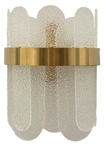Lampada da parete dorata in vetro Gris – Mauro Ferretti