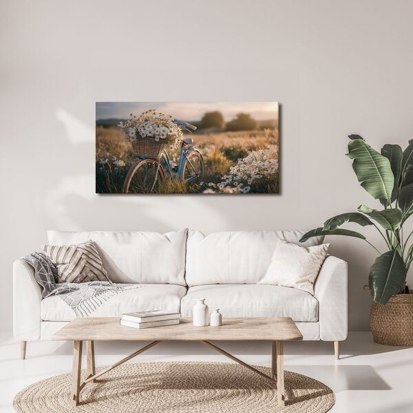 Quadro su tela – Giro romantico tra le margherite