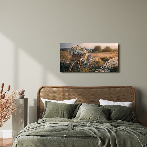 Quadro su tela – Giro romantico tra le margherite