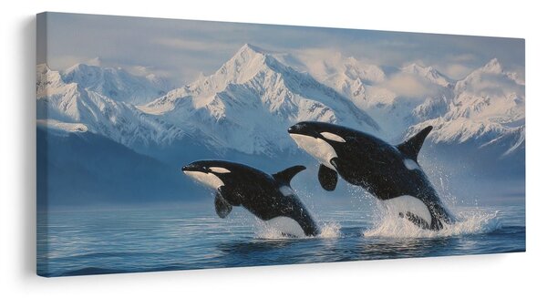 Quadro su tela – Orche in paesaggio glaciale