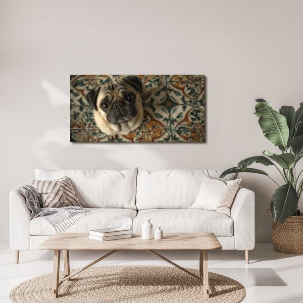 Quadro su tela – Sguardo canino su ornamenti