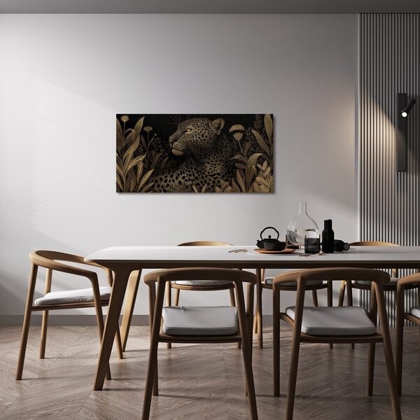 Quadro su tela – Predatore tra piante tropicali