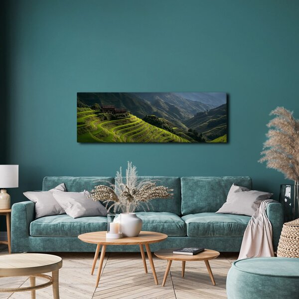 Quadro su tela – Tranquilla valle di montagna