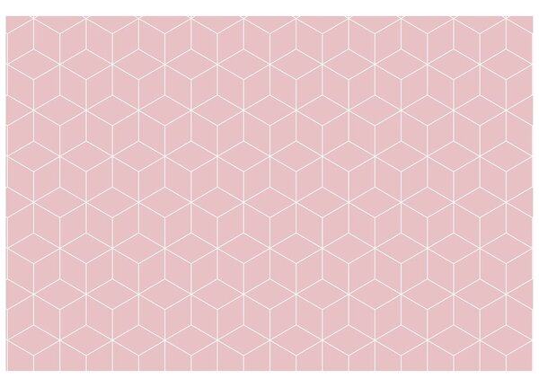 Carta da parati – Cubi rosa