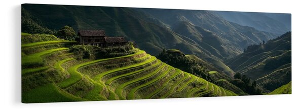 Quadro su tela – Tranquilla valle di montagna