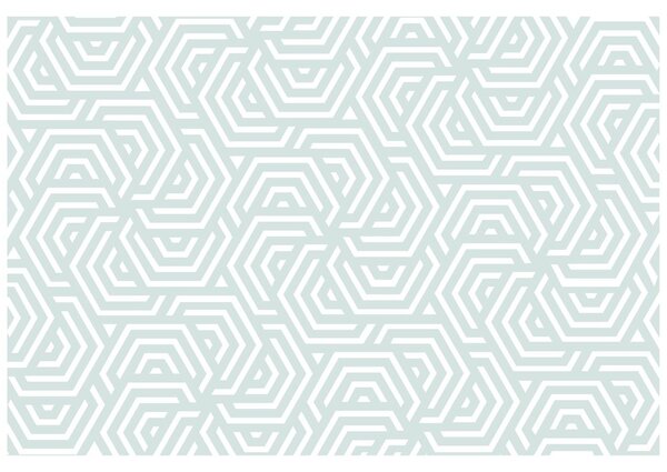 Carta da parati – Motivo trendy grigio-blu