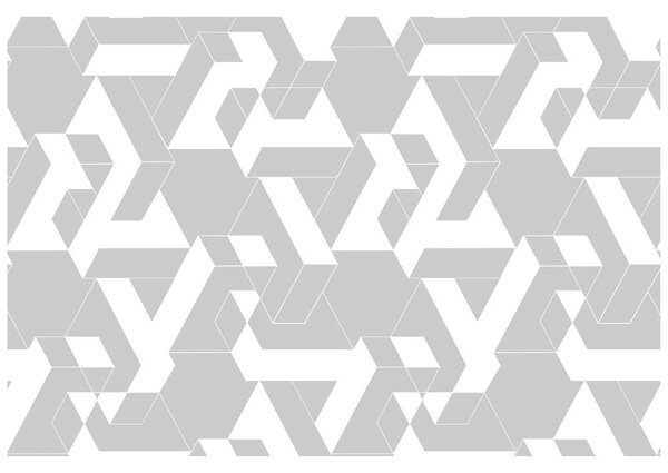 Carta da parati – Puzzle grigio-bianco