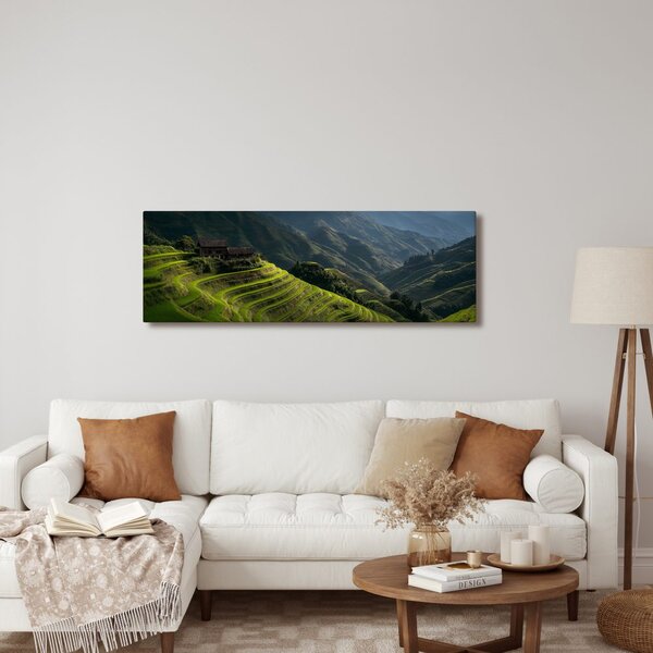 Quadro su tela – Tranquilla valle di montagna