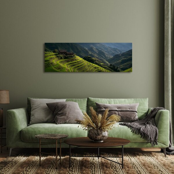 Quadro su tela – Tranquilla valle di montagna