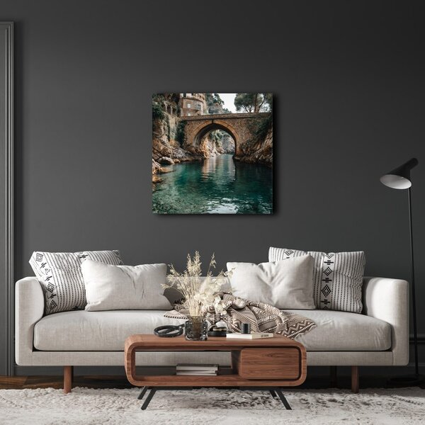 Quadro su tela – Ponte di pietra nella natura