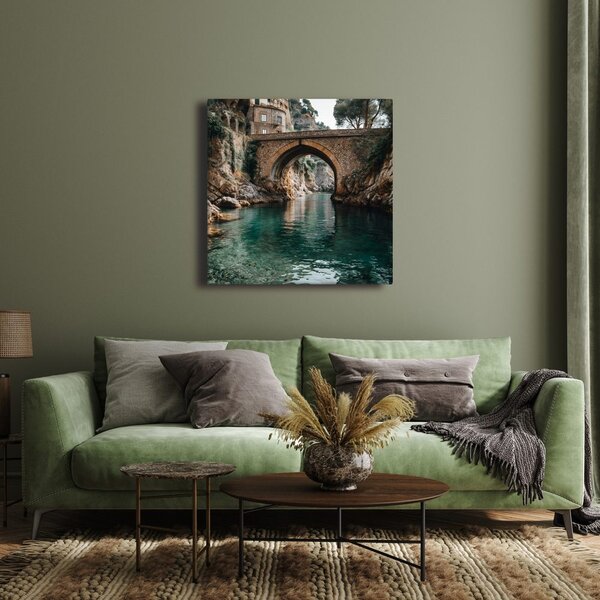 Quadro su tela – Ponte di pietra nella natura
