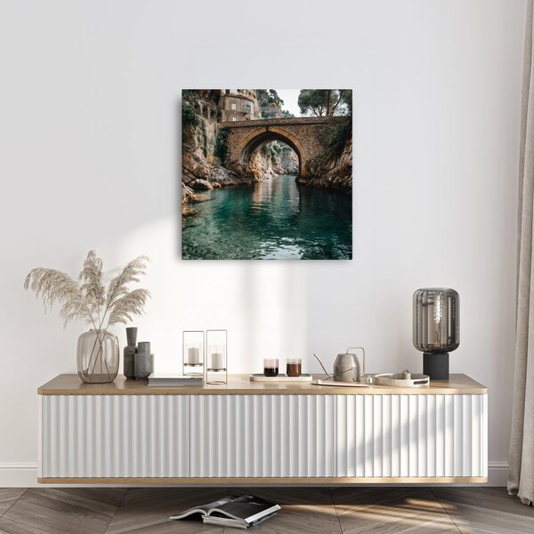 Quadro su tela – Ponte di pietra nella natura
