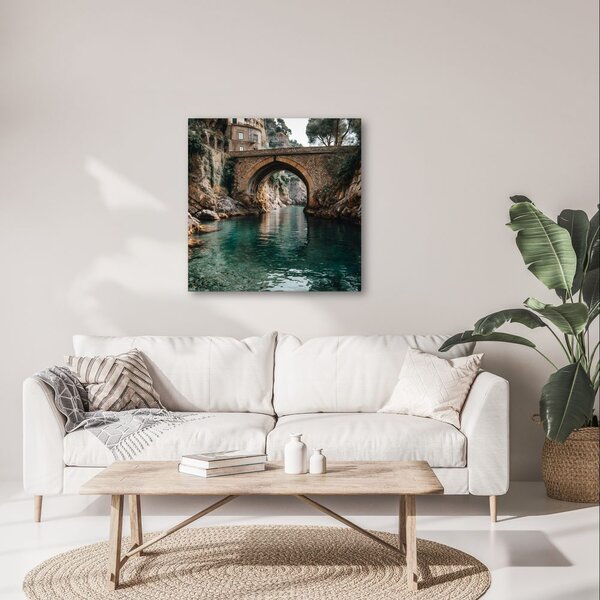 Quadro su tela – Ponte di pietra nella natura
