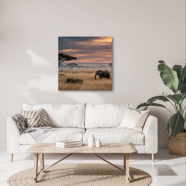 Quadro su tela – Paesaggio africano con acacia