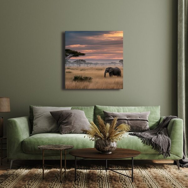 Quadro su tela – Paesaggio africano con acacia