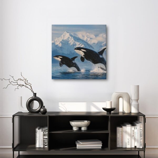 Quadro su tela – Maestose orche e montagne