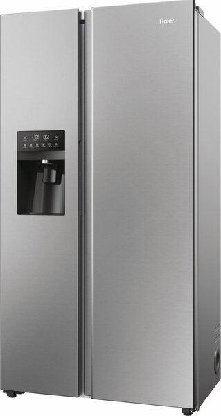 Haier Frigorifero Americano Side by Side Capacit 515 Litri Classe energetica E No Frost colore Inox Platino - SBS 90 Serie 3 HSR3918EIMP
