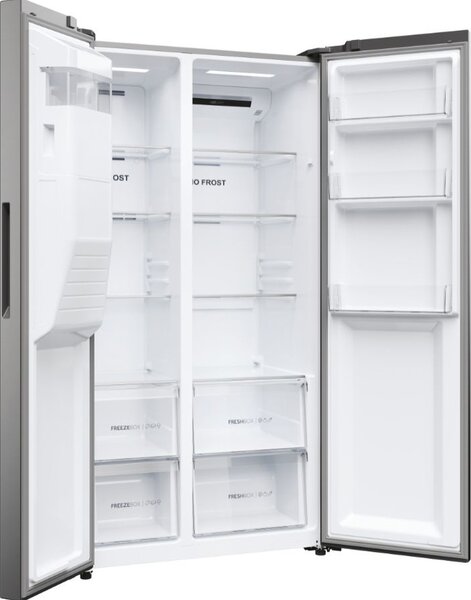 Haier Frigorifero Americano Side by Side Capacit 515 Litri Classe energetica E No Frost colore Inox Platino - SBS 90 Serie 3 HSR3918EIMP