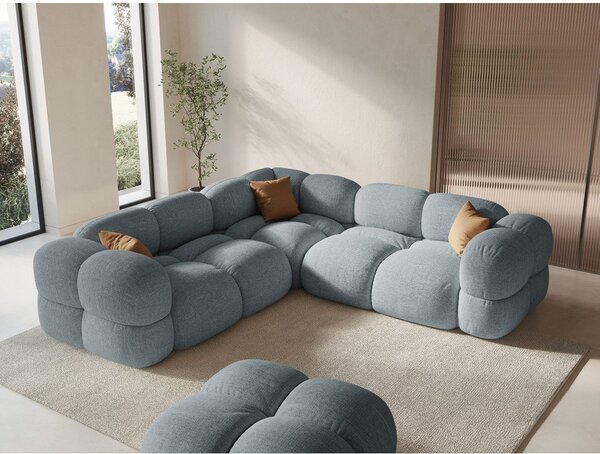 Divano angolare azzurro Loretto – Cosmopolitan Design