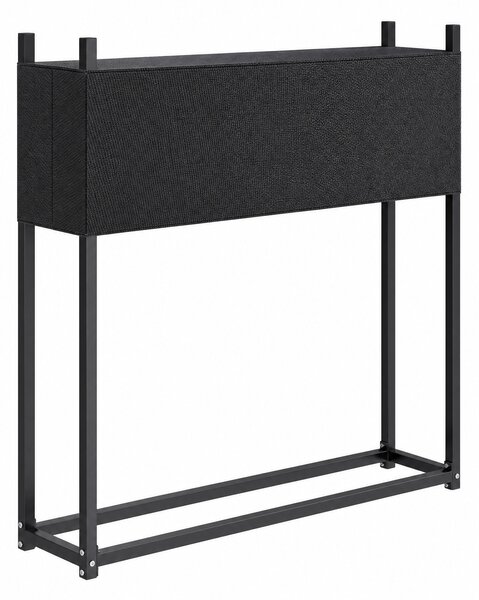 Outsunny Portalegna in acciaio zincato con copertura Oxford 600D, portata 250 kg, nero | Aosom Italy