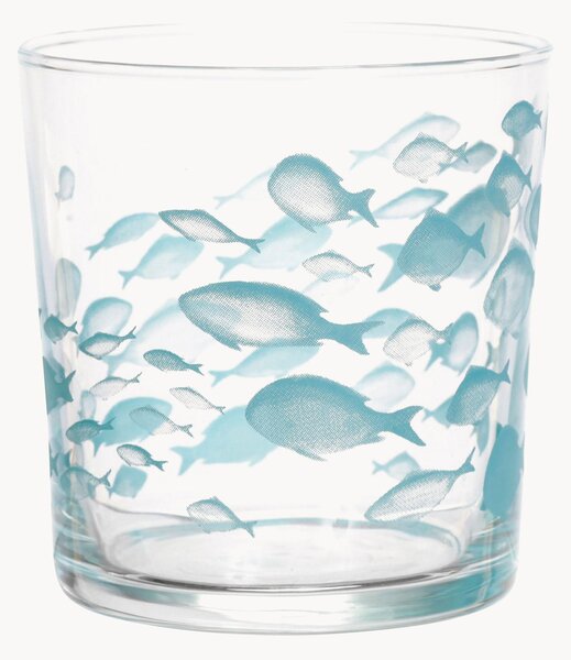 Set di 12 bicchieri in vetro Poissons Bodega
