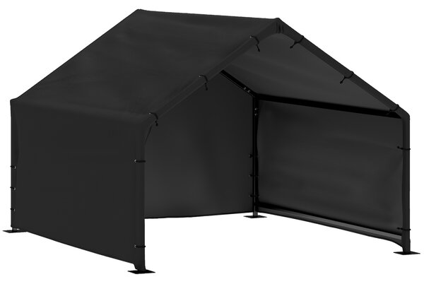 PawHut Cuccia per Cani da Esterno in Tessuto Oxford, per Cani Piccola, Media e Grande, 125x110x93 cm, Nero | Aosom Italy
