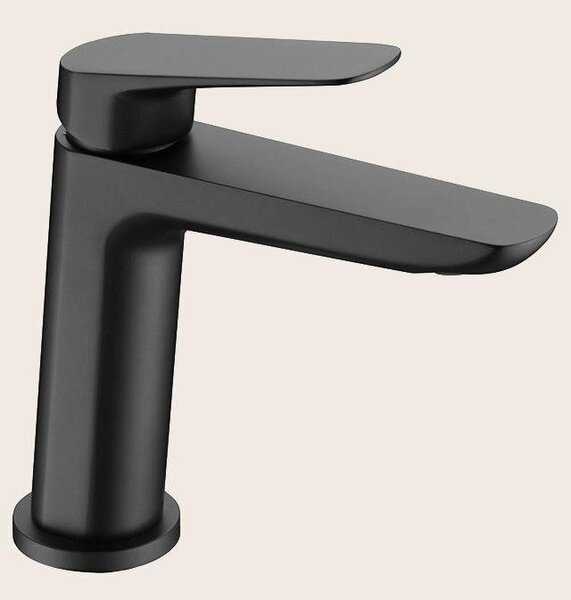 Miscelatore lavabo Totem in ottone nero opaco