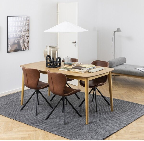 Tavolo da pranzo pieghevole con piano in rovere 180x90 cm Montreux - Actona