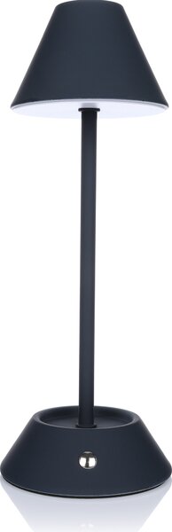 Lampada da tavolo a batteria LED Nordstern con funzione touch - Lampada da tavolo ricaricabile con cavo USB-C - Luce bianca calda dimmerabile 3000K-6000K - 28,5 cm, blu scuro