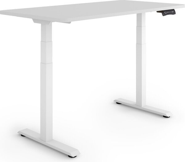 ESMART Germany EZX-132WG 120x60cm Grigio chiaro Scrivania ergonomica sit-stand Regolabile elettricamente in altezza in modo continuo 60,5-125,5 cm 3 x memoria Promemoria attività Montaggio rapido