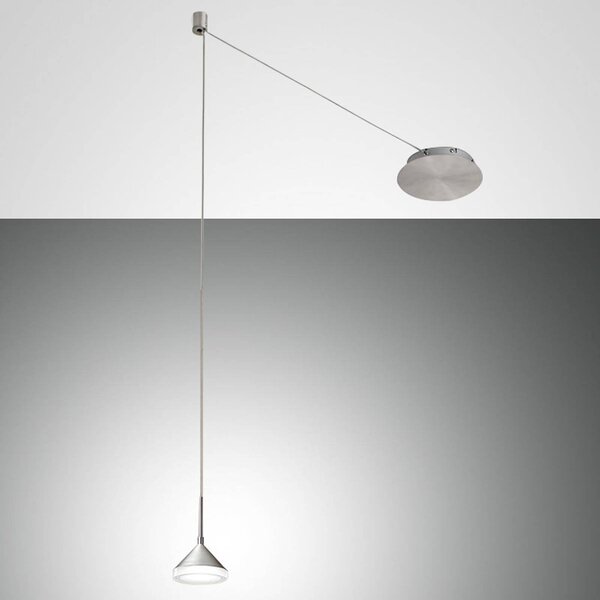 Fabas Luce Lampada LED a sospensione Isabella, 1 luce, alu