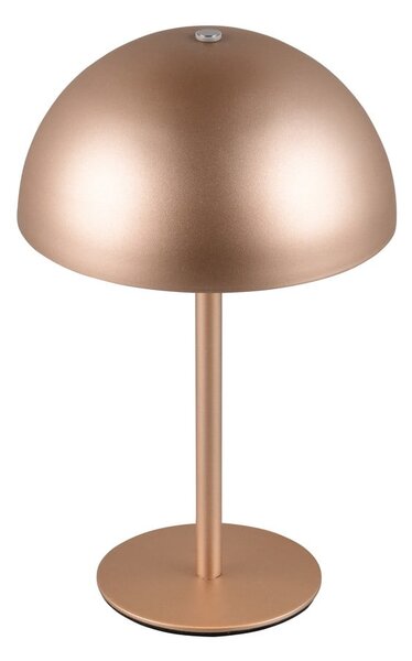 Lampada da tavolo LED color bronzo con paralume in metallo (altezza totale 21 cm) Munoz – Reality